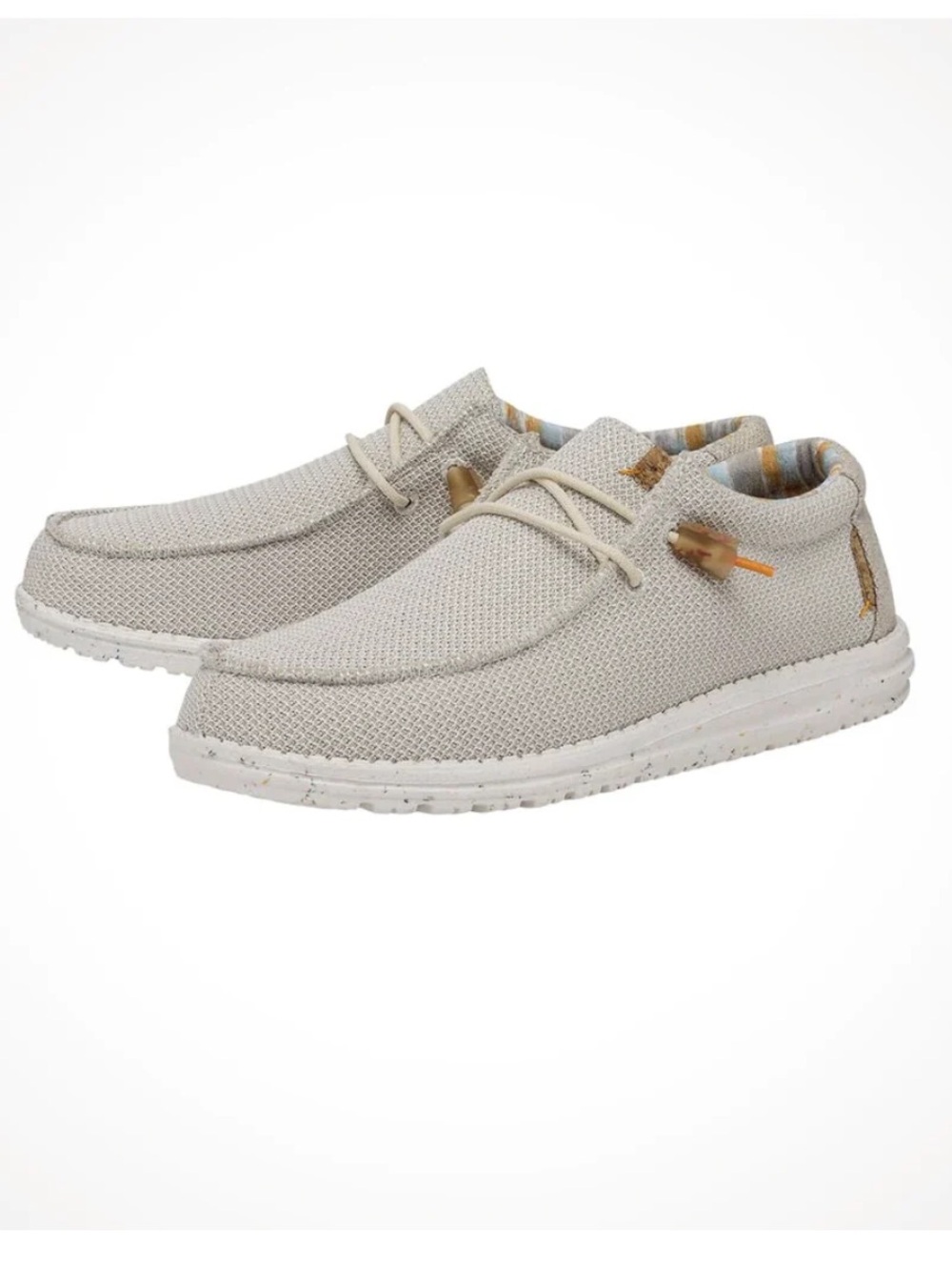 Hey Dude Mens Size 8 Wally Stretch Tofu Slip On Sneakers